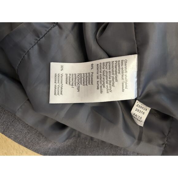 VTG Venus Gray Double Breasted Tuxedo Dress Coat 90s Airline Stewardess Preppy 6 - Picture 6 of 10